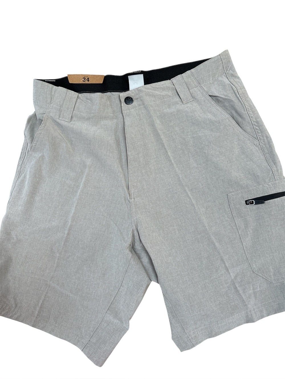 Trunks Multifunctional Cargo Shorts Mens 34 Beige Quick Dry Lightweight NWT